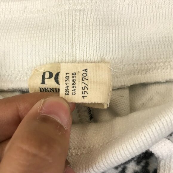 Polo Denim and Supply Women's Houndstooth Check Fleece String Banding XS - Picture 7 of 10